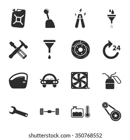 Car icons set. 