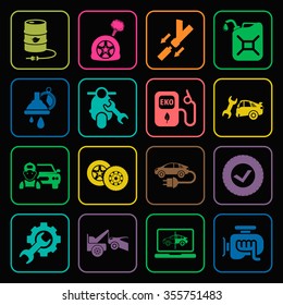 Car icons set. 