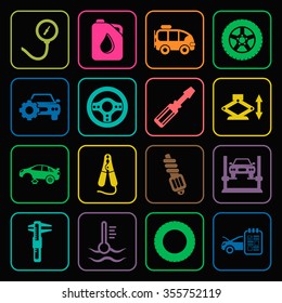 Car icons set.