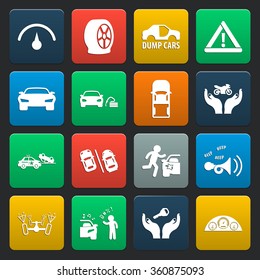 Car icons set.