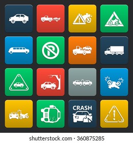 Car icons set. 