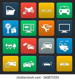 Car icons set. 
