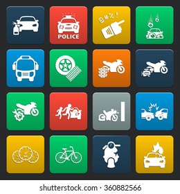 Car icons set. 