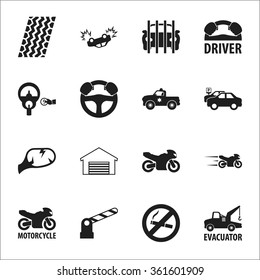 Car icons set. 