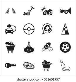 Car icons set. 