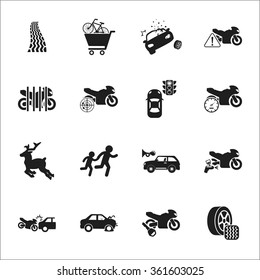Car icons set. 