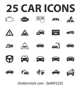 Car icons set. 