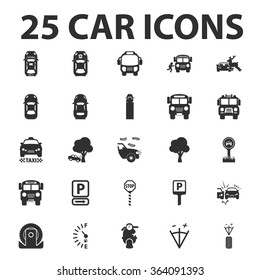 Car icons set. 