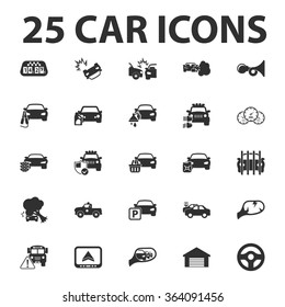 Car Icons Set.