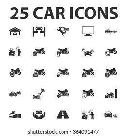 Car icons set. 
