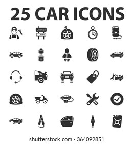 Car icons set. 