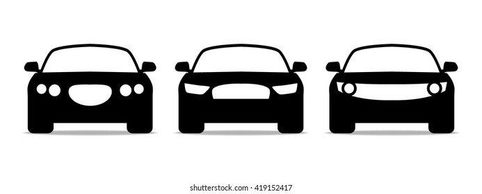 Car icons set