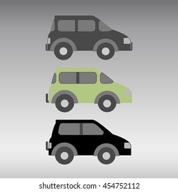 Car icons set.