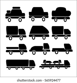 car icons set