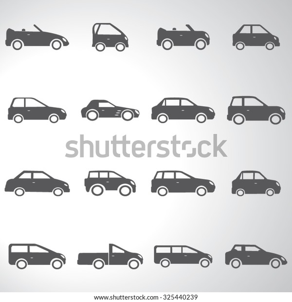 Car icons set\
illustration