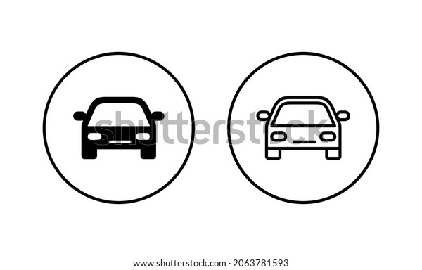 Car icons
set. car sign and symbol. small
sedan