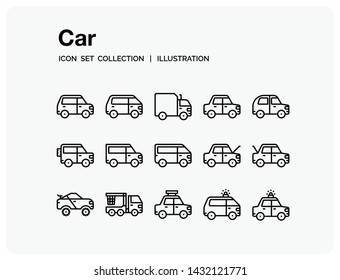Car
Icons Set. UI Pixel Perfect Well-crafted Vector Thin Line Icons.  