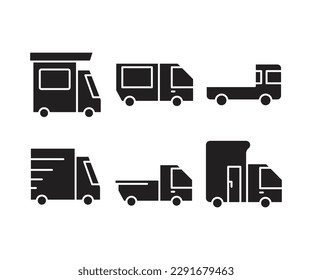 iconos de coche conjunto ilustración vectorial