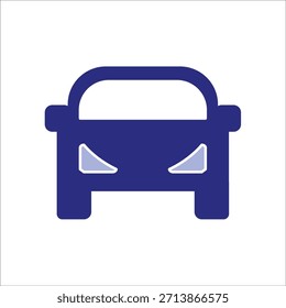 Iconos del coche. Ilustración vectorial coloreada simple