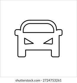 Auto-Icons. einfache Linienvektorgrafik