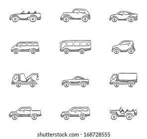 Car icons in sketches