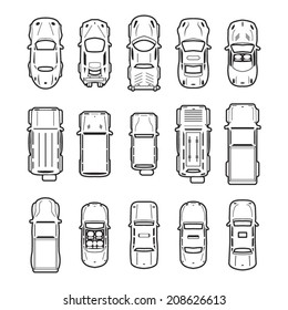 3,521 Car top view line icon Images, Stock Photos & Vectors | Shutterstock