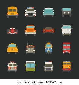 Car icons , transport , eps10 vector format