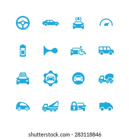 car icons universal set for web and mobile 