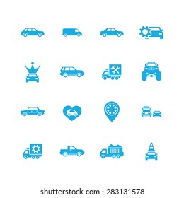 car icons universal set for web and mobile 