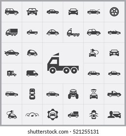 car icons universal set for web and mobile