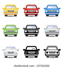 Car icons vector