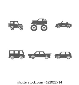 car icons vector illustration