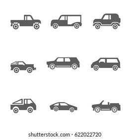 car icons vector illustration
