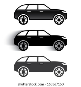 car icons. vector illustration. eps10
