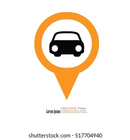 Car icon.Vector illustration.