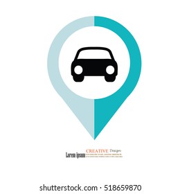 Car icon.Vector illustration.