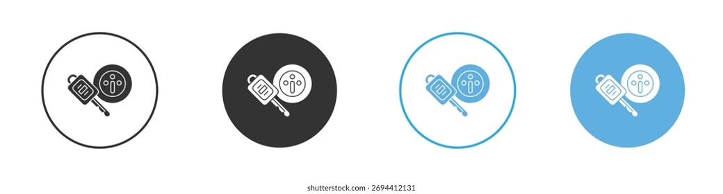 Icono de encendido del coche. Plantilla de diseño de iconos gráficos