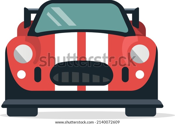 the car is illustrated with different colors,\
different shapes and\
shapes
