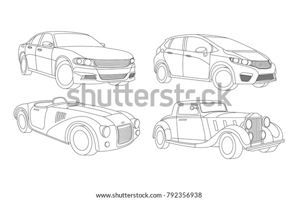 Car\
illustration, Car Illustration, Auto icon, Sport car, Modern auto,\
Transportation concept, Line vector, Rent\
car