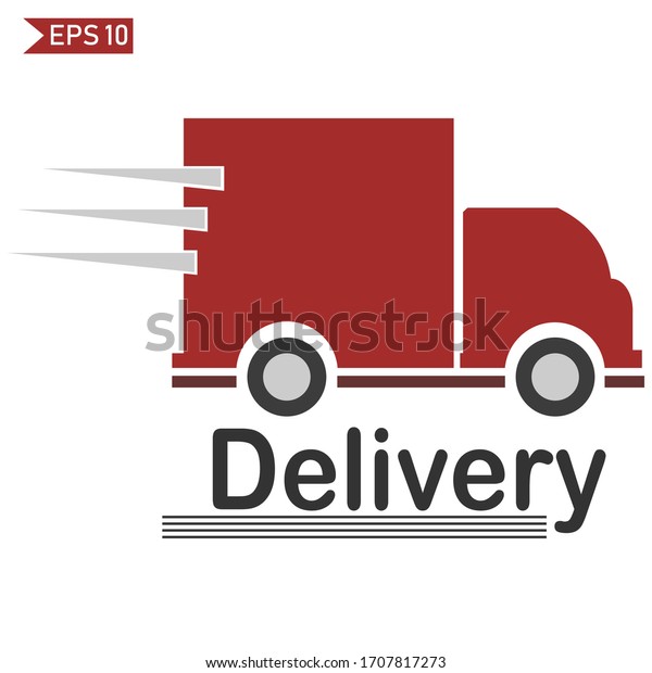 car
illustration in cartoon style. delivery car
design.