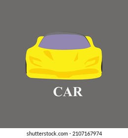 car illustration for company logo and tagline