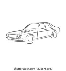 Car illustration design. background vector