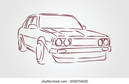 Diseño de ilustraciones de coches. vector de fondo