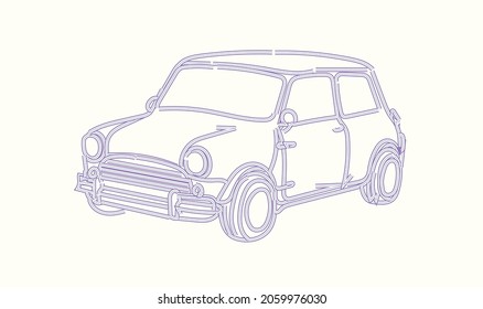 Car illustration design. background vector