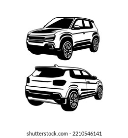 car illustration design icon vector