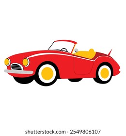 Car Illustration .Detailed Vector Design of a Modern and Classic Vehicle