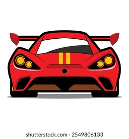 Car Illustration .Detailed Vector Design of a Modern and Classic Vehicle