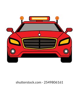 Car Illustration .Detailed Vector Design of a Modern and Classic Vehicle