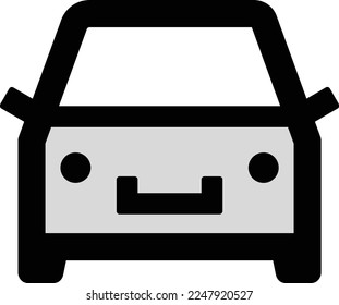 car illustration with flat style