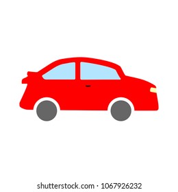 car illustration isolated - vector car, transportation vehicle -  automobile design